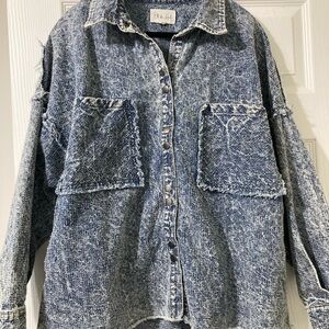 Oli & Hali Indigo Denim Shirt Size Small